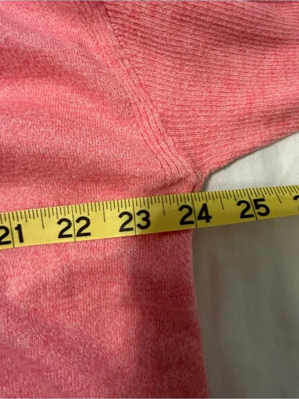Talbots Pink Cotton V-Neck Sweater